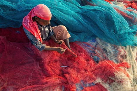 Instead Of Tossing It Back, 5,000 Indian Fishermen Now Collect Ocean Plastic To Build Roads