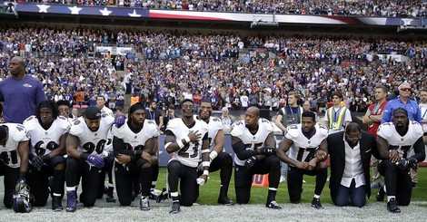 When American Football Players Take A Knee In Protest