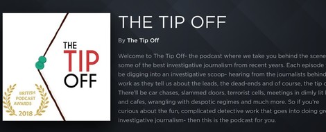The Tip Off: A Podcast That Tells The Story Behind Investigative Reporting